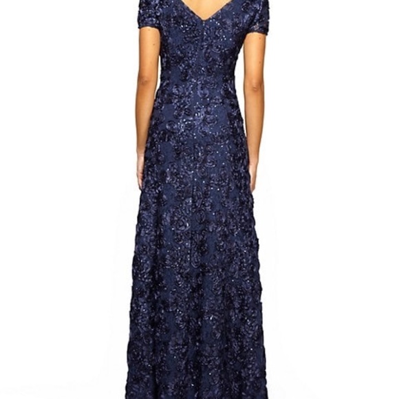 Alex evening gown blue size 8 - Picture 2 of 2